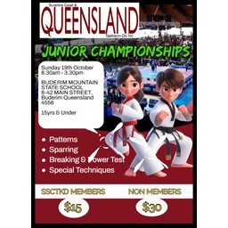 Logo of SSCQLD Taekwon-Do Junior Championships 2025